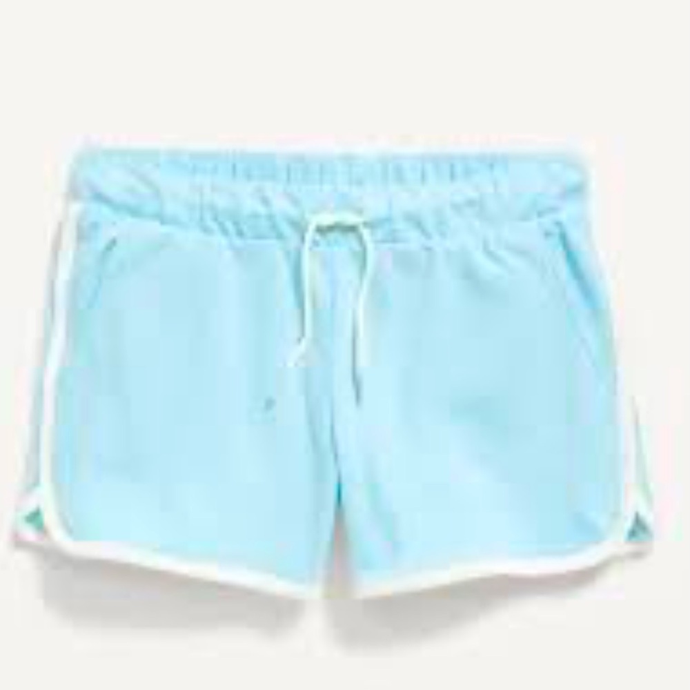NWT dolphin shorts, retro, white piping